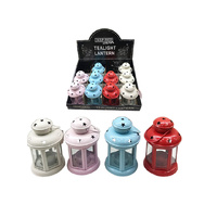 CANDLE LANTERN 10X14CM 4ASST UN12