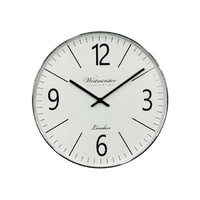 50CM CLASSY SILVER CLOCK