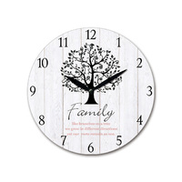 MDF FAMILY WALL CLOCK 28.8CM
