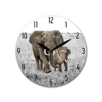 MDF ELEPHANT WALL CLOCK 28.8CM