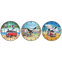 MDF CLOCK 34CM 3ASST