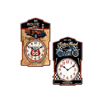 EMBOSSED WALL CLOCK 46.5CM 2ASST