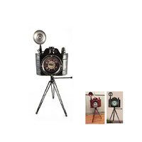 METAL CLOCK 31X21X48CM