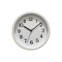 22CM SMALL WHITE NUMERICAL CLOCK