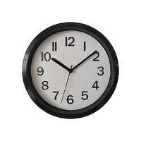22CM SMALL BLACK NUMERICAL CLOCK