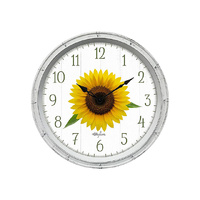 40CM SUNFLOWER CLOCK KELLY LANE