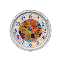 40CM SKIPPING STONES CLOCK QTY 2