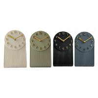 TABLE CLOCK 15X9CM 4ASST