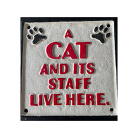 CAT AND STAFF SIGN