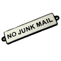 NO JUNK MAIL SIGN