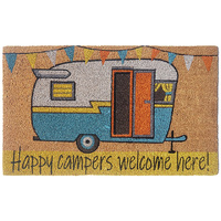 PVC COIR HAPPY CAMPER 45X75CM