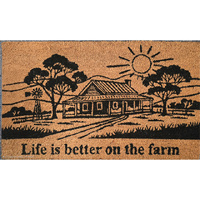 COIR BACKED COUNTRY HOUSE 45X75CM