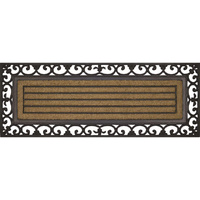 RUBBER AND COIR RIBBED WIDE 45X120CM