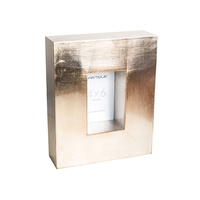 SILVER BLOCK PHOTO FRAME 4X6