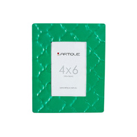 *GREEN METAL PHOTO FRAME 4X6