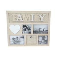 40X34CM MDF FAMILY COLLAGE FRAME QTY 2