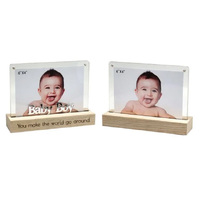 DUAL VIEW FRAME BABY BOY 6X4