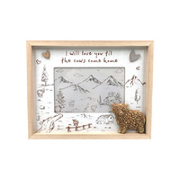 24CM HIGHLAND COW PHOTO FRAME SOLD QTY 4
