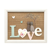 25X20CM LOVE STONE PEOPLE FRAME QTY 2