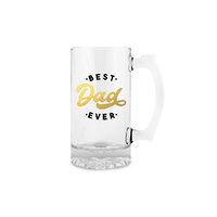 BEER STEIN BEST DAD EVER GOLD