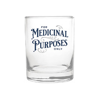MEDICINAL TOP SHELF ROCKS GLASS