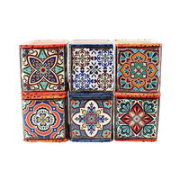 FLOWER POT SQUARE MIXED 10X10.8CM UN6