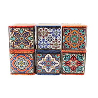 POT SQUARE 6ASST 13.5X12.5CM