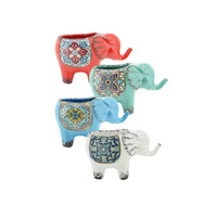 POT ELEPHANT 4ASST 26X16CM