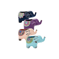 POT ELEPHANT 14.5X8X8.3CM 4ASST SOLD QTY12