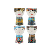POT FACE 4ASST 12X12X19CM