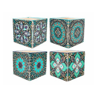 POT SQUARE 13X13X12.5CM 4ASST