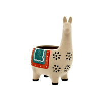 POT LLAMA CERAMIC 16X12.4X23.3CM QTY 2