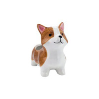 POT CORGI DOG 13.3X6.5X11.7CM QTY 6