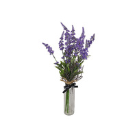 45CM LAVENDER PLANT IN GLASS VASE QTY 6