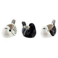 POT BIRD MIXED 11.8X8X7.6CM QTY 3