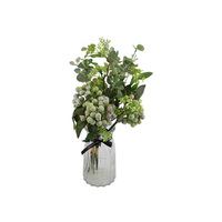 36CM NATIVE FLORAL IN VASE SOLD QTY 4