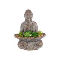 33CM D�COR BUDDHA SUCCULENTS