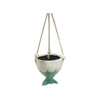 PLANTER MERMAID W/ROPE NO HOLE 13X13X14.5CM