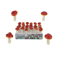 10CM MUSHROOM GARDEN STAKE UN24