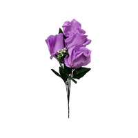 PURPLE BUNCH FLOWER 5 HEAD 35CM SOLD QTY12