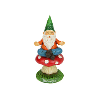 13.5CM GNOMASTE GNOME ON MUSHROOM