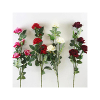 FLOWER LONG 5 HEAD ROSES SOLD QTY12