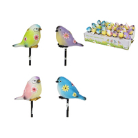 12CM BIRD GARDEN STAKE 4ASST UN24