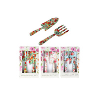 27CM SET OF 2 GARDENING FORK AND SPADE 3ASST SOLD QTY6