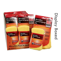 MICROFIBRE TOWEL & SPONGE SET UN12