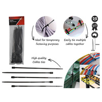 CABLE TIES DOUBLE HEADER 25PC 225MM
