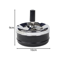 ASHTRAY S/STEEL 10CM