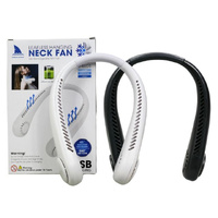 LEAFLESS HANGING NECK FAN ASST RECHARGABLE