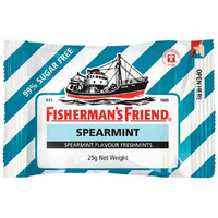 FISHERMANS FRIEND SPEARMINT 25G SUGAR FREE UN12