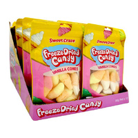 FREEZE DRIED CANDY VANILLA CONES 50G UN12